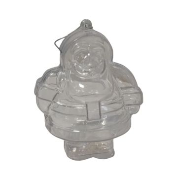 Contenant à dragées - 10 cm - Père Noël en plexiglas | jourdefete.com