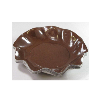 10 Coupelles Vagues en Carton - Marron