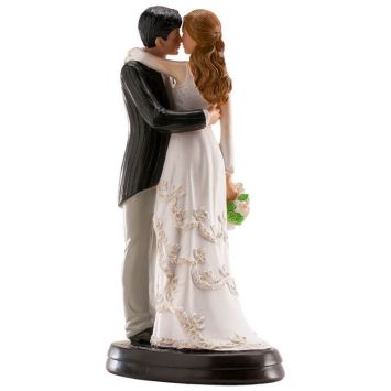 Figurines pour gâteau de mariage - Couple Enlacé 