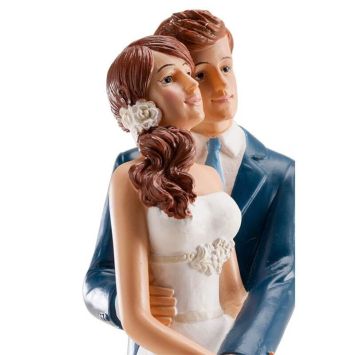 Figurines pour gâteau de mariage - Couple Mains Enlacées 