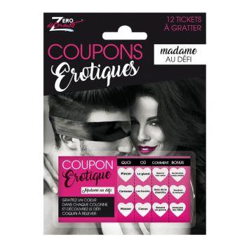 Coupons Erotiques - Modèle au choix