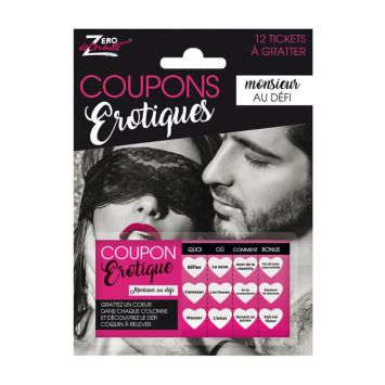 Coupons Erotiques - Modèle au choix