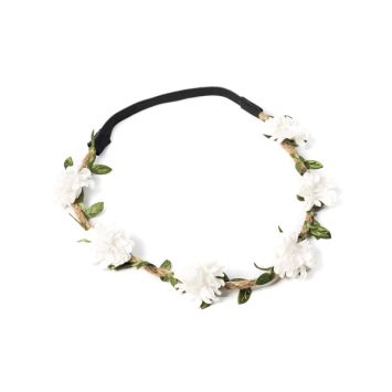 Couronne de fleurs en papier - Couleur au choix
