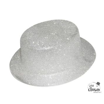 Chapeau haut-de-forme à paillettes - Couleur au choix