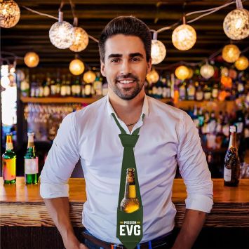 Cravate anti-soif "Mission EVG" - Collection Mission Enterrement de vie de garçon