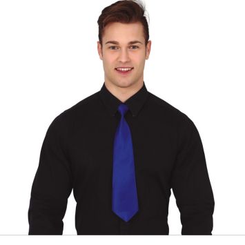 Cravate bleue élégante pour soirées et fêtes à thème | jourdefete.com