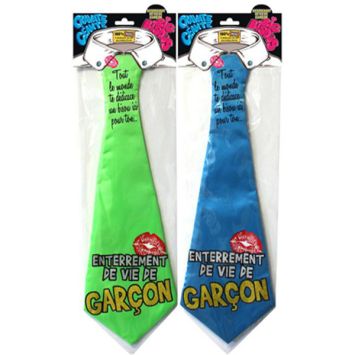 Cravate Géante Enterrement de vie de Garçon - Coloris au Choix