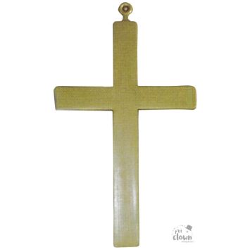 Croix religieuse dorée 23 cm pour déguisement | jourdefete.com