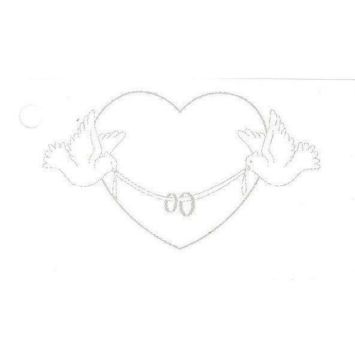 10 Étiquettes Porte-Noms "Colombes"