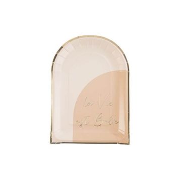 8 Assiettes en carton - Collection Curve