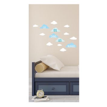 Stickers Muraux - La Tête Dans Les Nuages