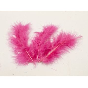 20 Plumes Décoratives - Fuchsia