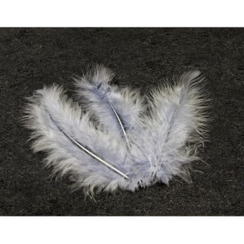20 Plumes Décoratives - Gris