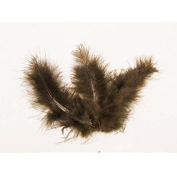 Sachet de 20 Plumes Décoratives - Chocolat