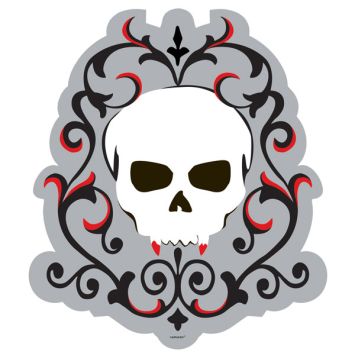 Découpage Tête de Mort gothique Halloween