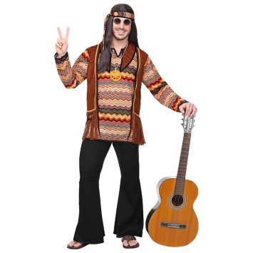 Déguisement d'Hippie pour homme - Taille au choix