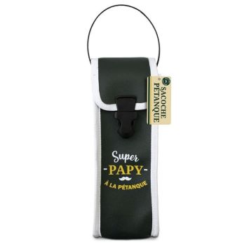 Offrez cet étui de pétanque vert et blanc à votre papy le jour de la fête des grands-pères | jourdefete.com