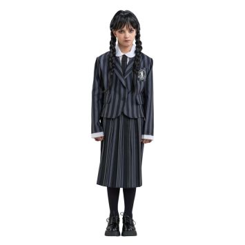 Un beau uniforme pour que votre fille incarne Mercredi à la Nevermore Academy | jourdefete.com
