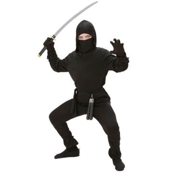Déguisement de Ninja Noir pour garçon - Taille au choix