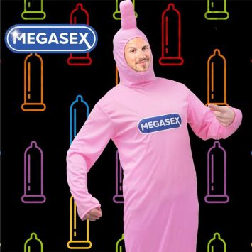 Déguisement de Préservatif "Megasex" pour adulte - Taille unique