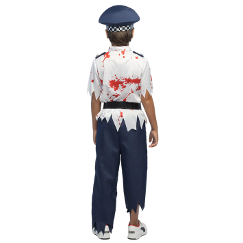 Déguisement de Policier Zombie pour garçon - Taille au choix