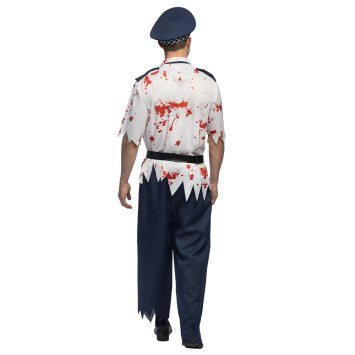 Déguisement de Policier Zombie pour homme - Taille au choix