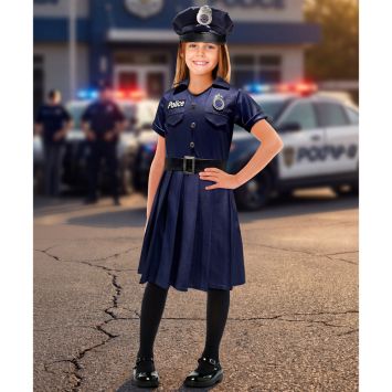 Déguisement de Policière pour fille - Taille au choix