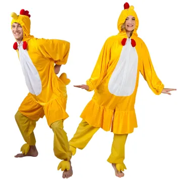 Déguisement de Poulet en peluche pour adulte - Taille au choix