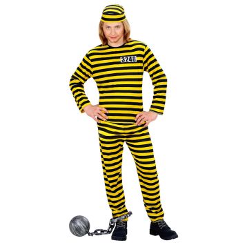 Déguisement de Prisonnier du Western pour enfant - Jaune/Noir - Taille au choix