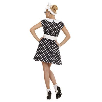 Déguisement des Années 50 à Pois pour femme - Taille au choix