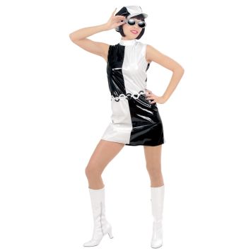 Déguisement Disco à damiers pour femme - Taille au choix
