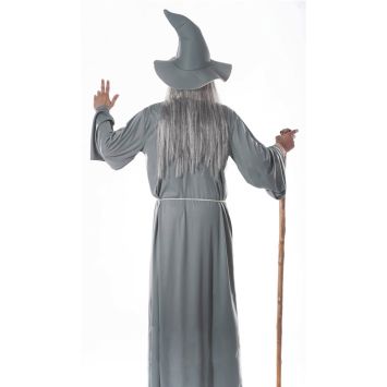 Déguisement de Magicien Gris pour homme - Taille au choix