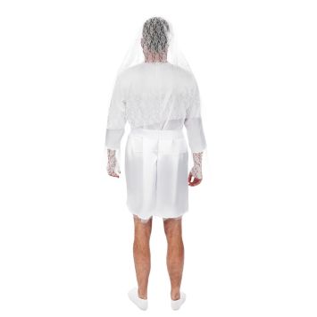 Déguisement humoristique de Mariée pour homme - Taille au choix