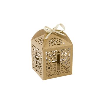 10 boîtes à dragées à monter pour communion - Couleur au choix