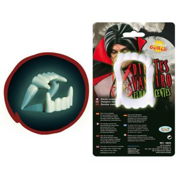 Accessoire Dents de Vampire Phosphorescentes
