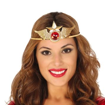 diademe super heroine en metal | jourdefete.com