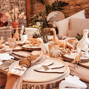 8 Gobelets Carton - Collection Dinosaure Kraft