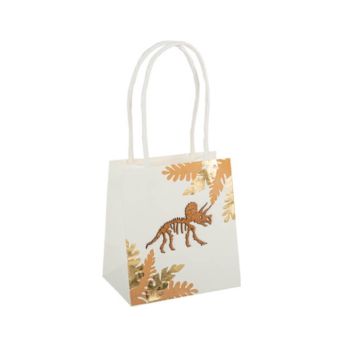 4 sacs cadeaux collection dinosaure kraft | jourdefete.com