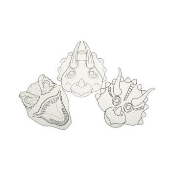 3 sets de table a colorier collection dinosaure kraft | jourdefete.com