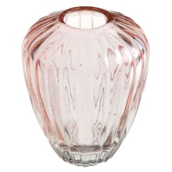 Optez pour ce splendide vase ovale de couleur parme pour votre événement | jourdefete.com