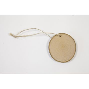 3 disques en bois avec cordelette, accessoire naturel pour décoration | jourdefete.com