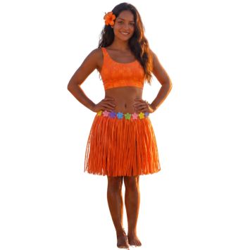 Jupe Hawaïenne pour femme - 50 cm - Couleur au choix