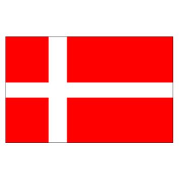 Lot de 10 drapeaux - Danemark