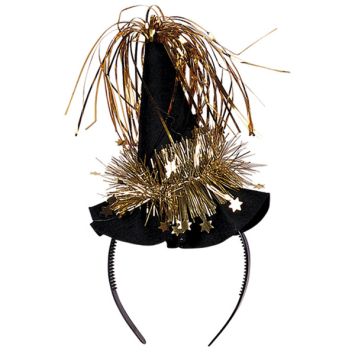 Serre-tête Mini Chapeau Sorcière Femme