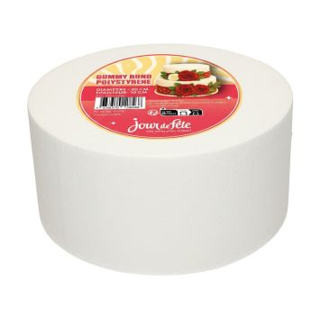 Cake Dummy rond en polystyrène - 20 x 10 cm