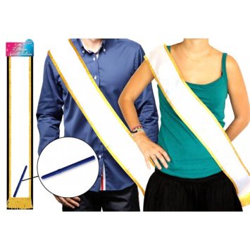 Echarpe de Miss Personnalisable Dorée