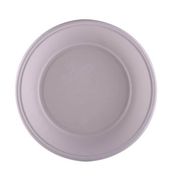 Organisez un repas de fête avec ce lot de 10 assiettes creuses en fibres de canne à sucre - Diamètre 21 cm | jourdefete.com