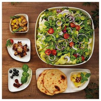 4 assiettes "Belle Vie" en canne à sucre pure - Format 1/4 - 13 x 13 x 1,3 cm