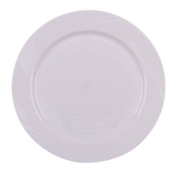 Avec ce lot de 10 assiettes "Picnik" blanches incassables en polypropylène - Diamètre 26 cm, mangez un bon repas de fête | jourdefete.com