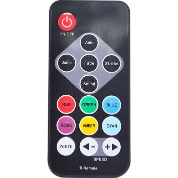 Ensemble de 4 projecteurs PAR à LED avec support et télécommande